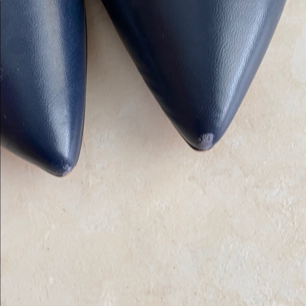 Blue leather heels - Picture 4 of 4